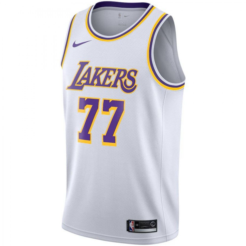 Los Angeles Lakers Youth Association Edition Swingman Jersey - White - Luka Dončić-Pro Kit Vault | Brand New 26/27 Sports Jerseys